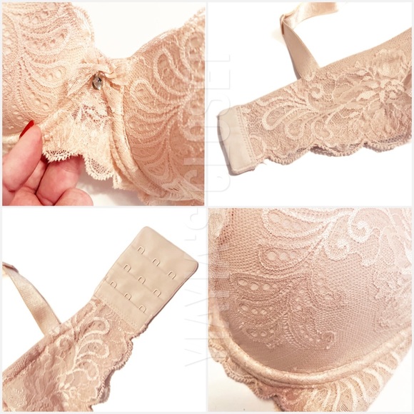 Le Mystere 34DDD/F Sophia 2435 Lace Underwire Bra - Peach Blossom - Picture 15 of 16